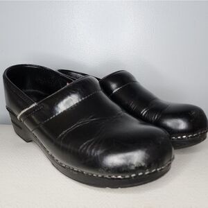 Sanita Women's Black Leather Clogs Shoes Size US 11 /Eur 42